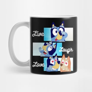 Life Lough and Love Bluey Mug